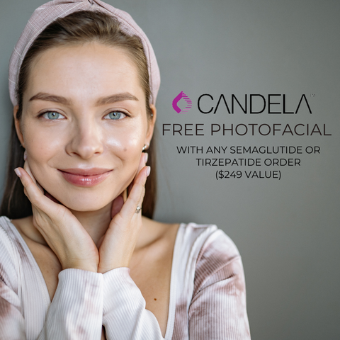 Free Photofacial with Semaglutide or Tirzepatide GLP-1 Medical Weight Loss Order