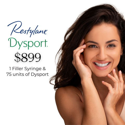 75 units Dysport + 1 Syringe Restylane Filler Just $899