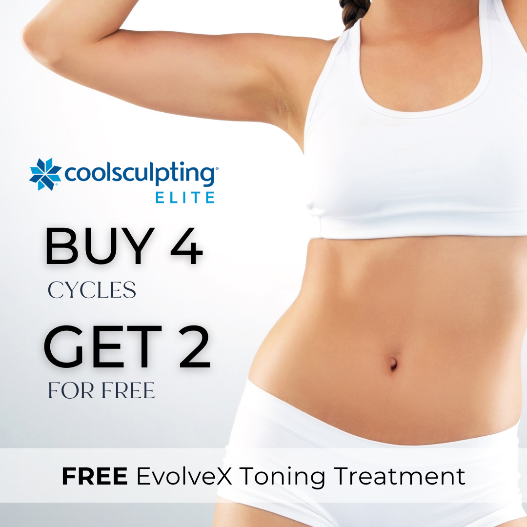 CoolSculpting Elite - Buy 4 Cycles Get 2 Free + Free EvolveX Treatment